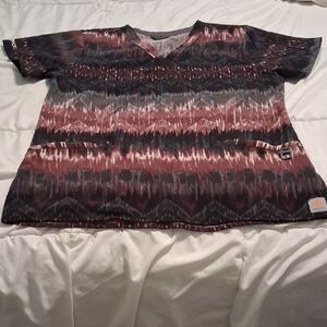 Patterned V-Neck Top